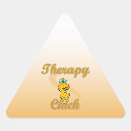 Sticker Triangulaire Chick thérapeutique (Devant)