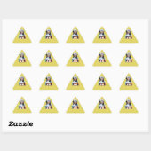 Sticker Triangulaire Chien Havanais (Feuille)