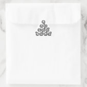 Sticker Triangulaire Chiffres thaïlandais Pyramide ♦ Script en thaï ♦ (Sac)