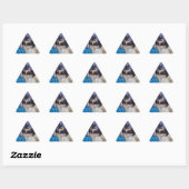 Sticker Triangulaire Chocolat Siamese Point (Feuille)