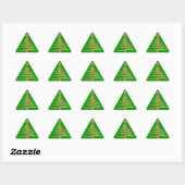 Sticker Triangulaire Christmas Tree Stencil (Feuille)