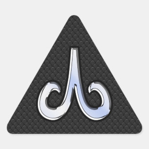 Sticker Triangulaire Chromosome moderne Like Aries Zodiac Sign