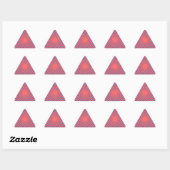 Sticker Triangulaire Cible rouge - (Feuille)