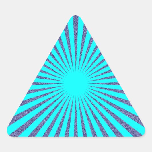 Sticker Triangulaire Cible Turquoise - (Devant)