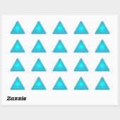 Sticker Triangulaire Cible Turquoise - (Feuille)