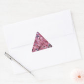Sticker Triangulaire Ciel Rose de Cerisier Sakura (Enveloppe)