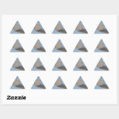 Sticker Triangulaire Cieux Bleus Métalliques (Feuille)