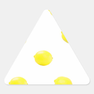 Sticker Triangulaire citron motif version 2