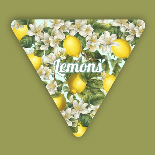Sticker Triangulaire Citrons