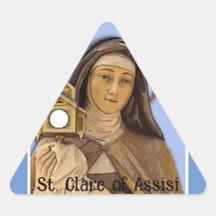 Sticker Triangulaire Clare d'Assise