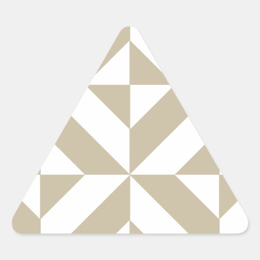 Sticker Triangulaire Clay Geometric Deco Cube Pattern (Devant)