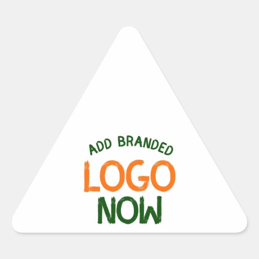 STICKER TRIANGULAIRE CLIENT SIMPLE CONTEMPORAIN PROPRE BLANC MODE (Devant)
