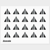 Sticker Triangulaire Cliquez sur Personnaliser pour modifier Gris en co (Feuille)