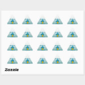 Sticker Triangulaire Coche de point d'aiguille #7 (Feuille)