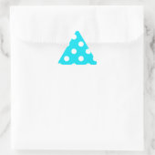 Sticker Triangulaire Code hexadécimal cyan pois 00E3F4 (Sac)