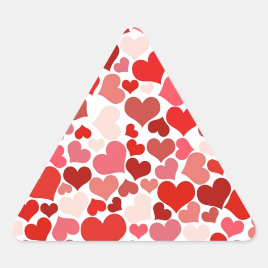 STICKER TRIANGULAIRE CŒURS (Devant)
