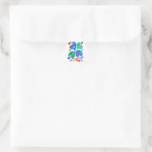 Sticker Triangulaire Coeurs colorés (Sac)