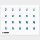 Sticker Triangulaire Coeurs colorés (Feuille)