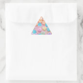 Sticker Triangulaire coeurs de bonbons valentines (Sac)
