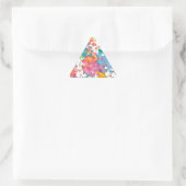Sticker Triangulaire Cœurs de Confettis Pastels (Sac)