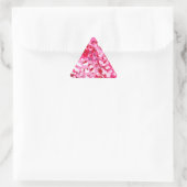 Sticker Triangulaire Cœurs de confettis roses (Sac)