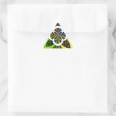 Sticker Triangulaire Coeurs Iridescente Polka sans soudure Point Art Ab (Sac)