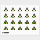 Sticker Triangulaire Coeurs Iridescente Polka sans soudure Point Art Ab (Feuille)