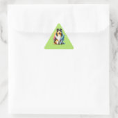 Sticker Triangulaire Collie Dog (Sac)