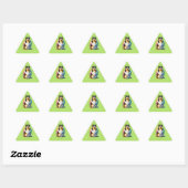 Sticker Triangulaire Collie Dog (Feuille)