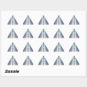 Sticker Triangulaire Collier Violet (Feuille)