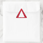 Sticker Triangulaire Colorblind Friendly - Avertissement rouge (Sac)