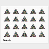 Sticker Triangulaire Colorful (Feuille)