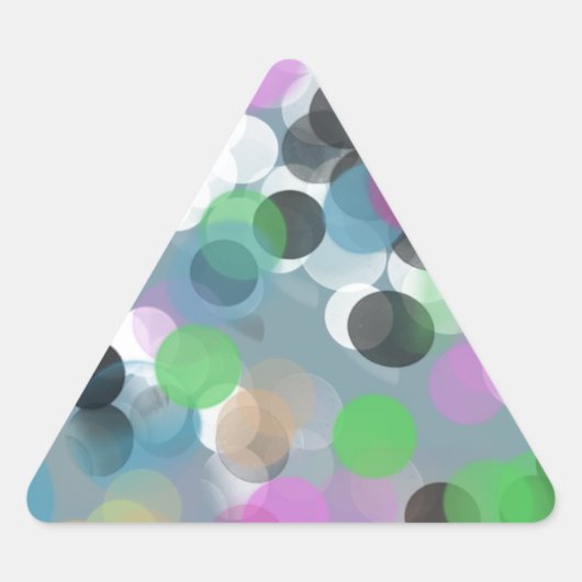 Sticker Triangulaire Colorful Confeti (Devant)