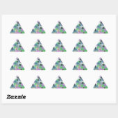 Sticker Triangulaire Colorful Confeti (Feuille)