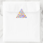 Sticker Triangulaire Colourful Exotic Floral Pattern-23146 (Sac)