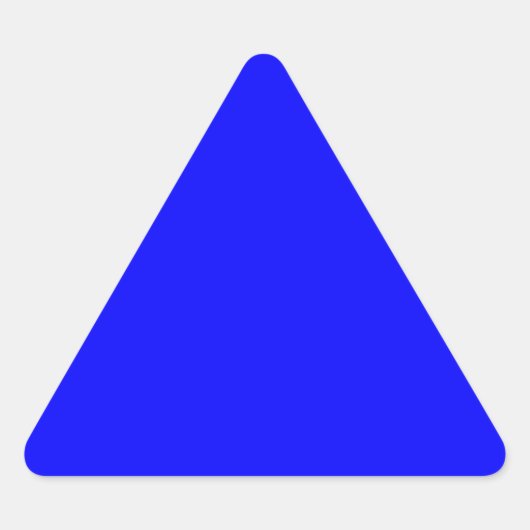 Sticker Triangulaire Concepteur Customisé couleur bleue (Devant)