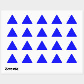 Sticker Triangulaire Concepteur Customisé couleur bleue (Feuille)