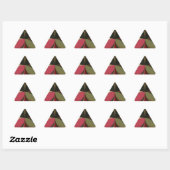 Sticker Triangulaire Conception abstraite avec lignes de flux Imprimer (Feuille)