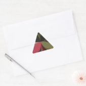 Sticker Triangulaire Conception abstraite avec lignes de flux Imprimer (Enveloppe)