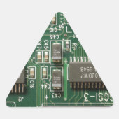 Sticker Triangulaire Conception de carte (Devant)