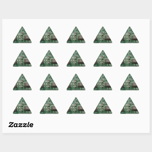 Sticker Triangulaire Conception de carte (Feuille)