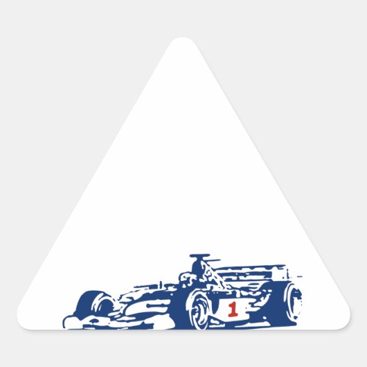 Sticker Triangulaire Conception de Cool de course automatique (Devant)