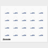 Sticker Triangulaire Conception de Cool de course automatique (Feuille)