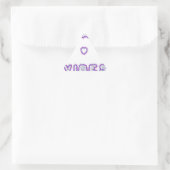 Sticker Triangulaire Conception de l'art texte de devis Smart Vibes (Sac)