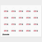 Sticker Triangulaire conception martiale de krav maga (Feuille)