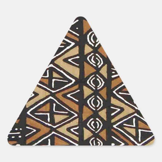 Sticker Triangulaire Conception tribale africaine (Devant)