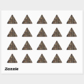 Sticker Triangulaire Conception tribale africaine (Feuille)