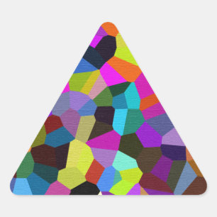 Sticker Triangulaire Confetti dans les tons bijoux