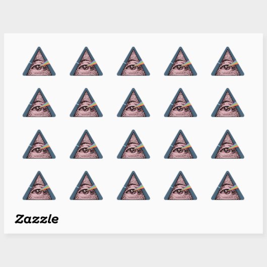 Sticker Triangulaire Conjunctivitis Illuminatis (Feuille)