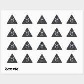Sticker Triangulaire Connexion Taurus Zodiac Fibres Carbone Racy (Feuille)